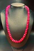Beautiful Large 649.5 Ct Mined From The Earth Ruby Necklace