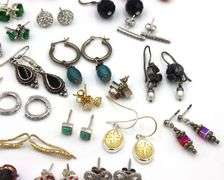 Group lot of Vintage 925 sterling silver earrings