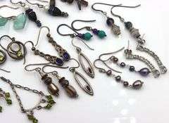 Group lot of Vintage 925 sterling silver earrings