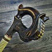 Hand-Carved Horse Head Walking Cane