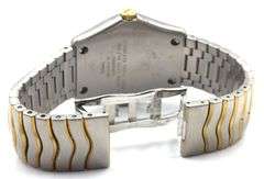 Ebel Classic Wave 2-Tone on Steel and Yellow Gold Bracelet with White Roman Dial