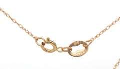 14kt Yellow gold pearl and diamond accent butterfly pendant on chain