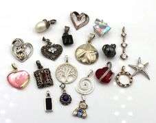 Group lot of vintage 925 sterling silver pendants