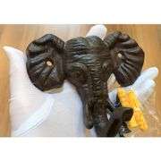 Cast Iron Elephant Head Wall Hook