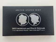 2023-S Set Morgan & Peace Dollar, Reverse Proof, 2 Coins PR OGP