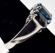 Blue Gemstone Ring in Sterling Silver