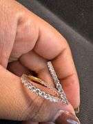 14K Yellow Gold Lab Diamond Hoops
