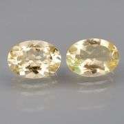 Glittering 10.70ct 14x10mm pair of golden yellow Citrines!