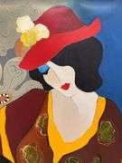 Rare Original Itzchak Tarkay Painting on Canvas Framed with Park West Gallery Certificate
