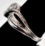 Diamond Ring in Sterling Silver