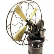 15-Inch Steam-Driven Table Fan Brass Blades