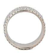 Tiffany & Co. 1.95ctw Pave Mixed Sized Multi Row Diamond Band Ring in 18K