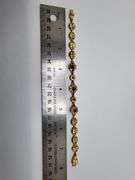 Collector's item! Rare antique victorian ruby and diamond in 18k yellow gold bracelet