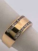 CERTIFIED BRAND NEW 14K YELLOW GOLD DIAMOND BAND