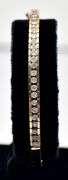 Marvelous 14k Yellow Gold Diamond Hinged Bangle Bracelet