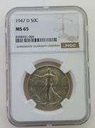 1947 D Walking Liberty Half Dollar, NGC MS65