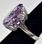 Amethyst Gemstone Ring in Sterling Silver