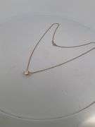 BRAND NEW 14K WHITE GOLD DIAMOND SOLITAIRE CHAIN AND PENDNANT