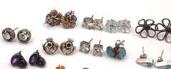 Group lot of Vintage 925 sterling silver earrings