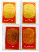 4 Topps N.L. All-Star Gold Foil Baseball Cards