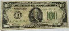 $100 l928 A Fed Reserve Note