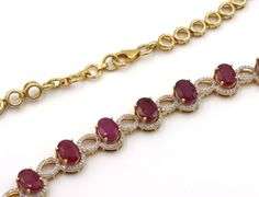 Inspiring Brand New European 40.00CTW Oval Emerald -Cut Rubies & 3.00CTW Diamond Necklace in 14K Yel