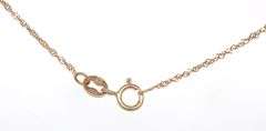 14kt Yellow gold Enamel lady bug pendant on chain