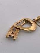 CERTIFIED 14K YELLOW GOLD NECKLACE WITH DIAMOND PENDANT