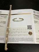 CERTIFIED 14K YELLOW AND WHITE GOLD DIAMOND BRACELET