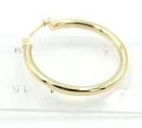 14kt Yellow gold hoop earrings