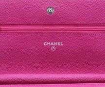 Chanel Classic WOC Pink Caviar Quilted on Chain Wallet