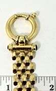 Elegant Wide 14K Yellow Gold Italian Made Bracelet