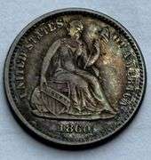 1860  Half Dime