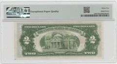 Super nice and very scarce 1928-C $2 Red Seal STAR note. PMG-35 EPQ