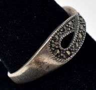 Infinity Marcasite Band Ring in Sterling Silver