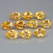 Rich color! 10.10ct top golden eye clean Citrine set!