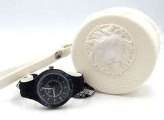 Versace by Versus fire Island white and black quartz rubber band watch