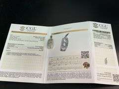 CERTIFIED BRAND NEW 18K WHITE GOLD DIAMOND PENDANT