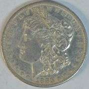 Fully struck Choice AU 1883-S Morgan Silver Dollar. Key date