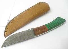 New Custom Handmade Damascus Knife With Sheath