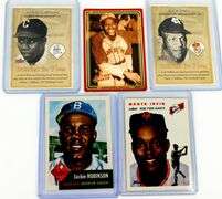 5 Negro All-Star Baseball Cards