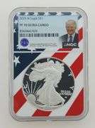 2025 W Proof Silver Eagle - Donald J. Trump, NGC PR70 Ultra Cameo