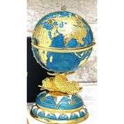 Imperial Globe with 24K Gold & Austrian Crystals