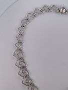 CERTIFIED BRAND NEW 18K WHITE GOLD DIAMOND HEART NECKLACE