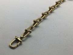 14K Yellow Gold Vintage Horse-shoe Bracelet