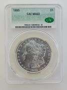 1885 Morgan Silver Dollar, CAC MS62