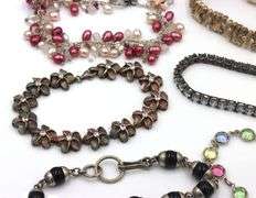 Group lot of 6 vintage 925 sterling silver bracelets