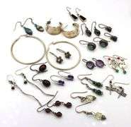 Group lot of Vintage 925 sterling silver earrings