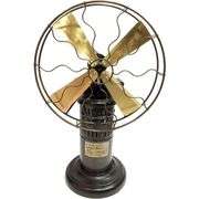 15-Inch Steam-Driven Table Fan Brass Blades