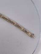 CERTIFIED 14K YELLOW AND WHITE GOLD DIAMOND BRACELET